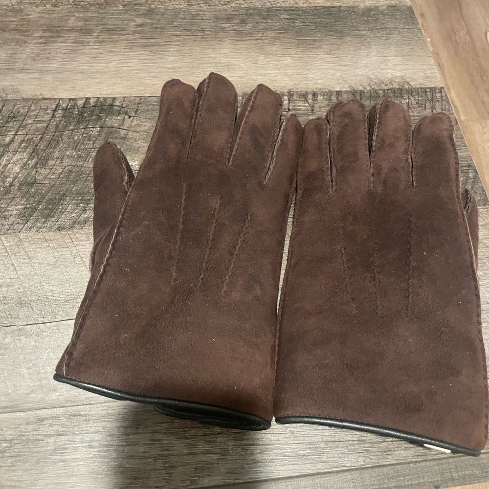 UGG‎ Men's Rich Brown Sheepskin Gloves Size XL